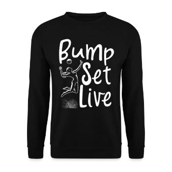 Beach Volleyball Volleyball Volleyball Players - Unisex Sweatshirt - black - Front - Alina (178cm) & Michal (187cm)