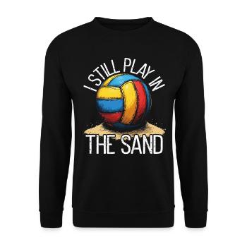 Beach Volleyball Volleyball Volleyball Players - Unisex Sweatshirt - black - Front - Alina (178cm) & Michal (187cm)