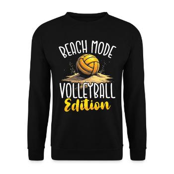 Beach Volleyball Volleyball Volleyball Players - Unisex Sweatshirt - black - Front - Alina (178cm) & Michal (187cm)