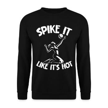 Beach Volleyball Volleyball Volleyball Players - Unisex Sweatshirt - black - Front - Alina (178cm) & Michal (187cm)