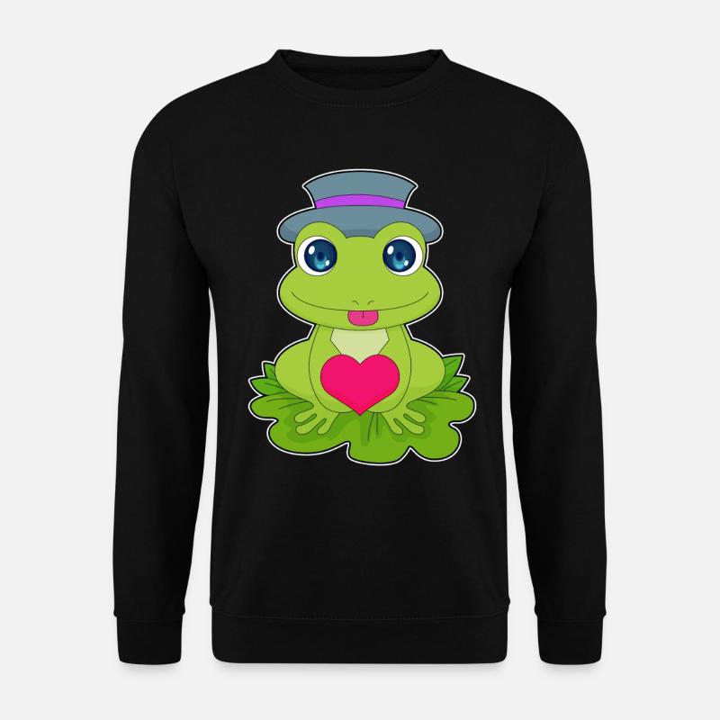 Frog Heart - Unisex Sweatshirt - black