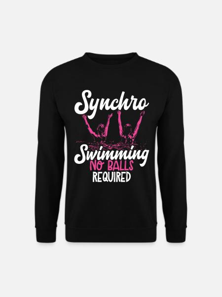 Synchronized Swimming Synchro Swimmers - Unisex Sweatshirt - black