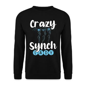 Synchronschwimmen Synchro Schwimmer - Unisex Pullover - Schwarz - Vorne - Alina (178cm) & Michal (187cm)