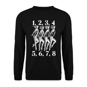 Synchronschwimmen Synchro Schwimmer - Unisex Pullover - Schwarz - Vorne - Alina (178cm) & Michal (187cm)