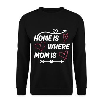 Maman disant cadeau de fête des mères pour maman - Sweat-shirt Unisexe - noir - Devant - Alina (178cm) & Michal (187cm)