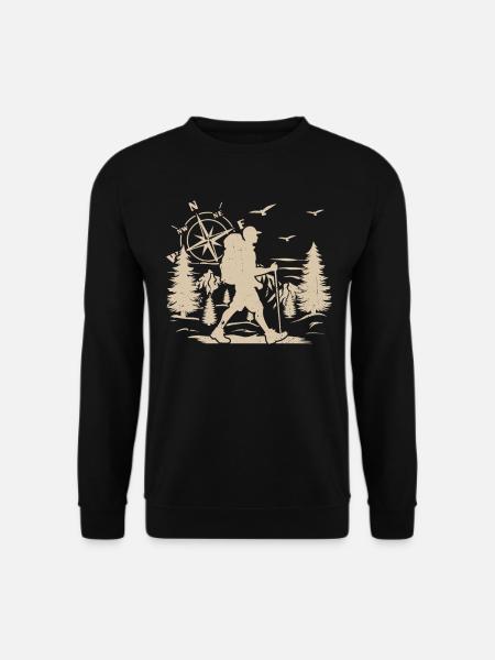 Mountain Hiking Men Adventure Hiking Men - Unisex Pullover - Schwarz
