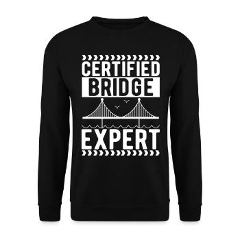 Ingénieur des ponts Construction de ponts - Sweat-shirt Unisexe - noir - Devant - Alina (178cm) & Michal (187cm)