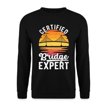 Ingénieur des ponts Construction de ponts - Sweat-shirt Unisexe - noir - Devant - Alina (178cm) & Michal (187cm)