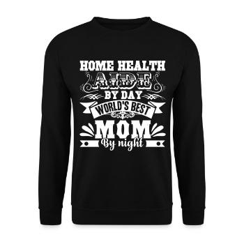 Home Health Aide Home Health Aide Mom - Unisex Sweatshirt - black - Front - Alina (178cm) & Michal (187cm)
