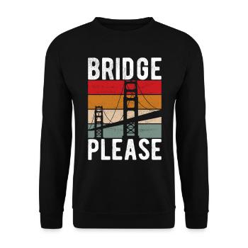 Ingénieur des ponts Construction de ponts - Sweat-shirt Unisexe - noir - Devant - Alina (178cm) & Michal (187cm)