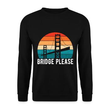 Ingénieur des ponts Construction de ponts - Sweat-shirt Unisexe - noir - Devant - Alina (178cm) & Michal (187cm)