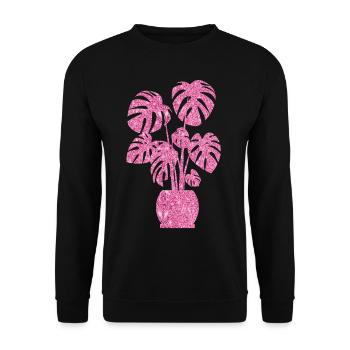 Plant Lover Gardening Diamond - Unisex Pullover - Schwarz - Vorne - Alina (178cm) & Michal (187cm)