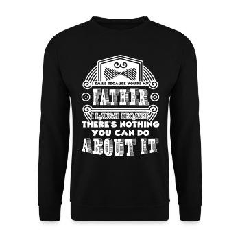 Father's Day I Love My Father - Unisex Sweatshirt - black - Front - Alina (178cm) & Michal (187cm)