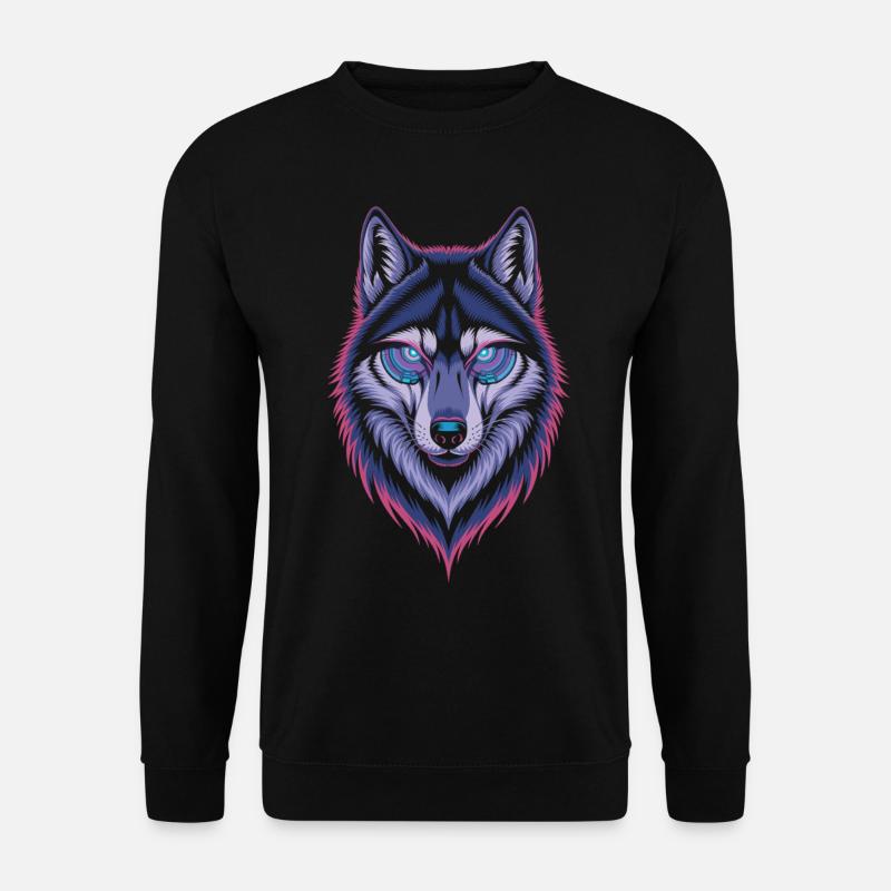 Techno Wolf Art - Unisex Sweatshirt - black