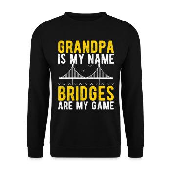 Ingénieur des ponts Construction de ponts - Sweat-shirt Unisexe - noir - Devant - Alina (178cm) & Michal (187cm)