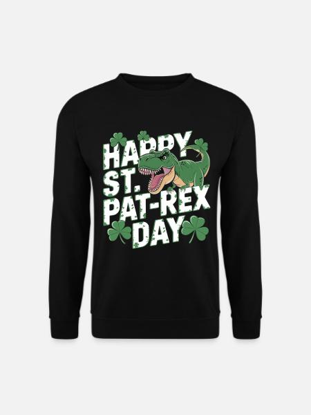 Happy St. Pat-Rex Day - Unisex Sweatshirt - black