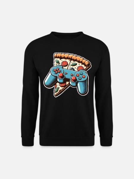 Pizza Gaming Gamer - Unisex Sweatshirt - black