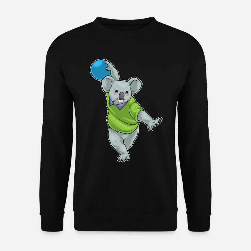 Koala Bowling Bowling Ball - Unisex Sweatshirt - black