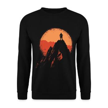 Bloc : Alpinisme dans les Alpes près de Sonnenau - Sweat-shirt Unisexe - noir - Devant - Alina (178cm) & Michal (187cm)