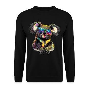 Koala Bear Australia Koala Bear Cute Koala Bears - Unisex Sweatshirt - black - Front - Alina (178cm) & Michal (187cm)