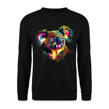 Koala Bear Australia Koala Bear Cute Koala Bears - Unisex Sweatshirt - black - Front - Alina (178cm) & Michal (187cm)