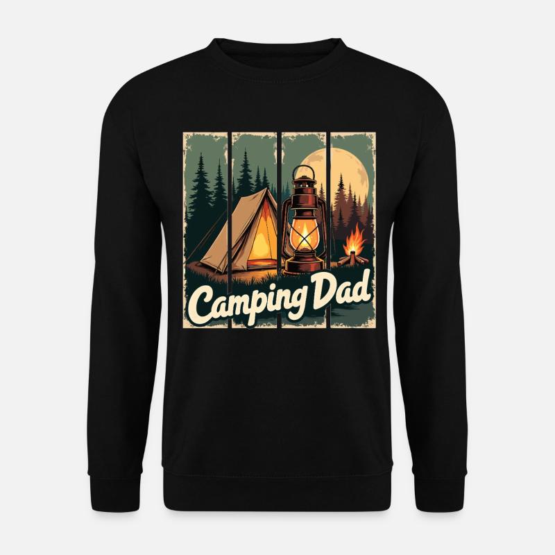 Camping Dad – Campfires & Nature - Unisex Sweatshirt - black