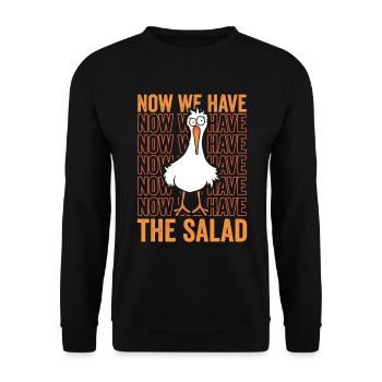 Now we have Salad - Unisex Pullover - Schwarz - Vorne - Alina (178cm) & Michal (187cm)