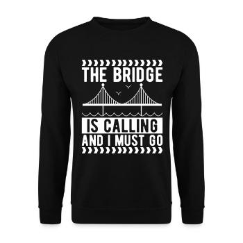 Ingénieur des ponts Construction de ponts - Sweat-shirt Unisexe - noir - Devant - Alina (178cm) & Michal (187cm)