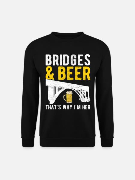 Bridge Engineer Bridge Construction - Unisex Sweatshirt - black