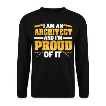 Architect - Unisex Sweatshirt - black - Front - Alina (178cm) & Michal (187cm)