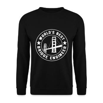 Ingénieur des ponts Construction de ponts - Sweat-shirt Unisexe - noir - Devant - Alina (178cm) & Michal (187cm)