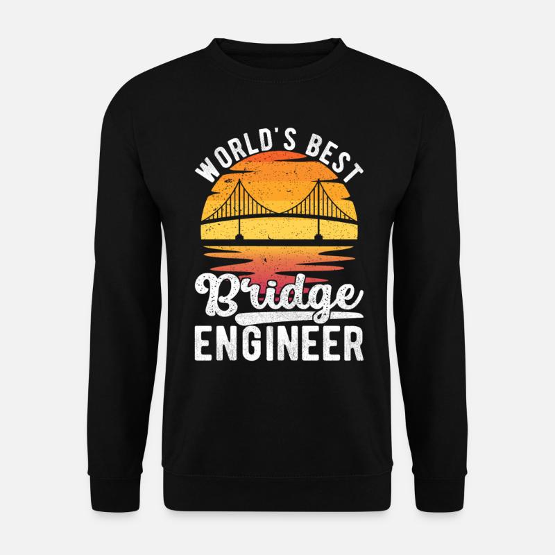 Bridge Engineer Bridge Construction - Unisex Sweatshirt - black