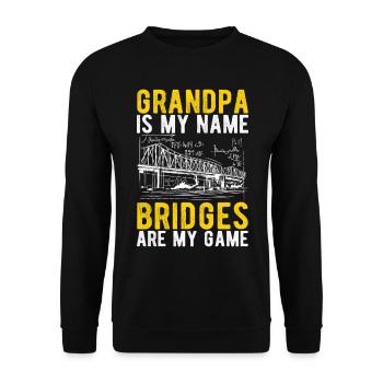 Ingénieur des ponts Construction de ponts - Sweat-shirt Unisexe - noir - Devant - Alina (178cm) & Michal (187cm)