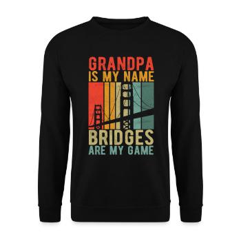 Ingénieur des ponts Construction de ponts - Sweat-shirt Unisexe - noir - Devant - Alina (178cm) & Michal (187cm)