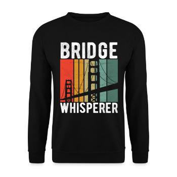 Ingénieur des ponts Construction de ponts - Sweat-shirt Unisexe - noir - Devant - Alina (178cm) & Michal (187cm)