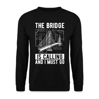 Ingénieur des ponts Construction de ponts - Sweat-shirt Unisexe - noir - Devant - Alina (178cm) & Michal (187cm)