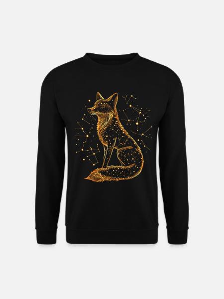 Fox Star Constellation - Unisex Sweatshirt - black