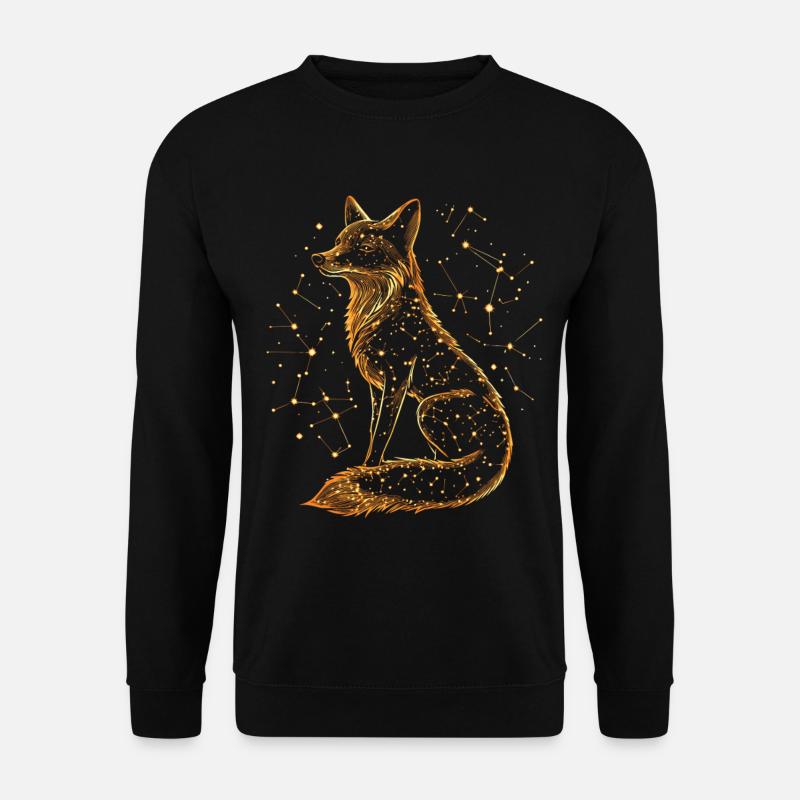 Fox Star Constellation - Unisex Sweatshirt - black