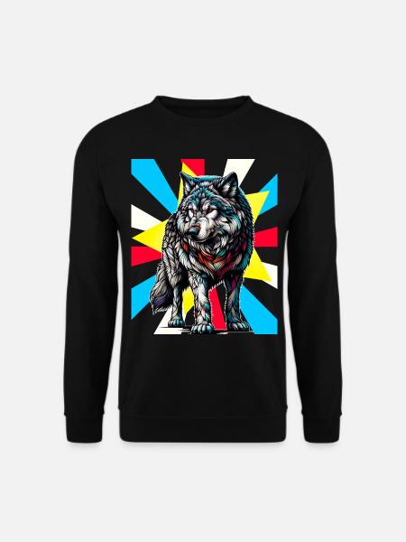 Wolf Wolves Tattoo - Unisex Sweatshirt - black
