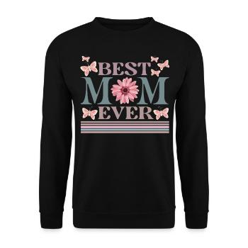 Mama - Unisex Pullover - Schwarz - Vorne - Alina (178cm) & Michal (187cm)