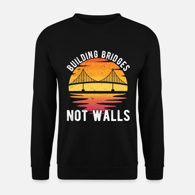 Brückeningenieur Brückenbau - Unisex Pullover - Schwarz