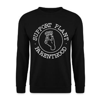 Plant Lover Gardening Support - Unisex Pullover - Schwarz - Vorne - Alina (178cm) & Michal (187cm)