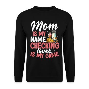 Maman intolérante au lactose Intolérance au lactose - Sweat-shirt Unisexe - noir - Devant - Alina (178cm) & Michal (187cm)