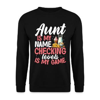 Tante intolérante au lactose Intolérance au lactose - Sweat-shirt Unisexe - noir - Devant - Alina (178cm) & Michal (187cm)