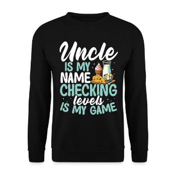 Intolérance au lactose Oncle Intolérance au lactose - Sweat-shirt Unisexe - noir - Devant - Alina (178cm) & Michal (187cm)