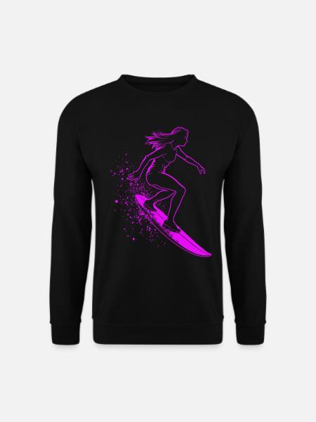 Stylish Surfer Surfing Surfer Surfer - Unisex Sweatshirt - black