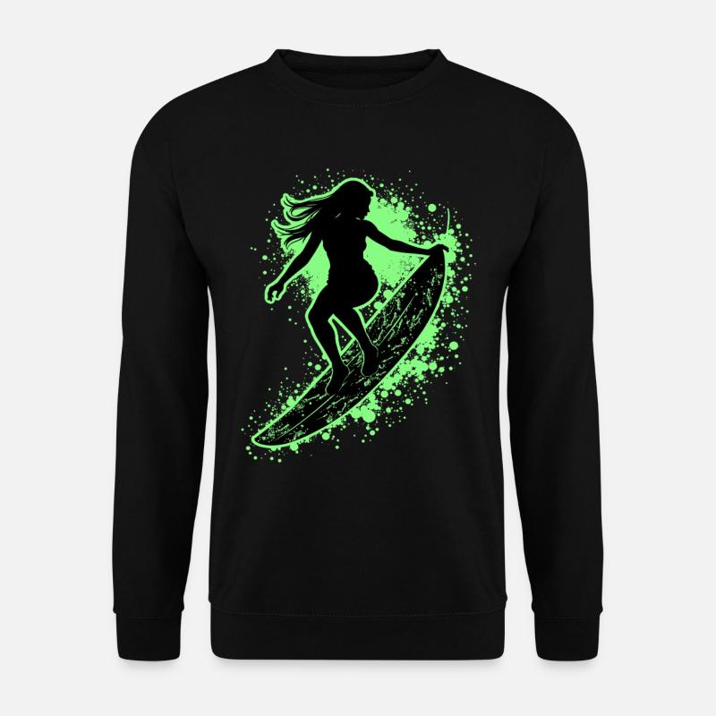 Surfeur élégant Surfer Surfer - Sweat-shirt Unisexe - noir