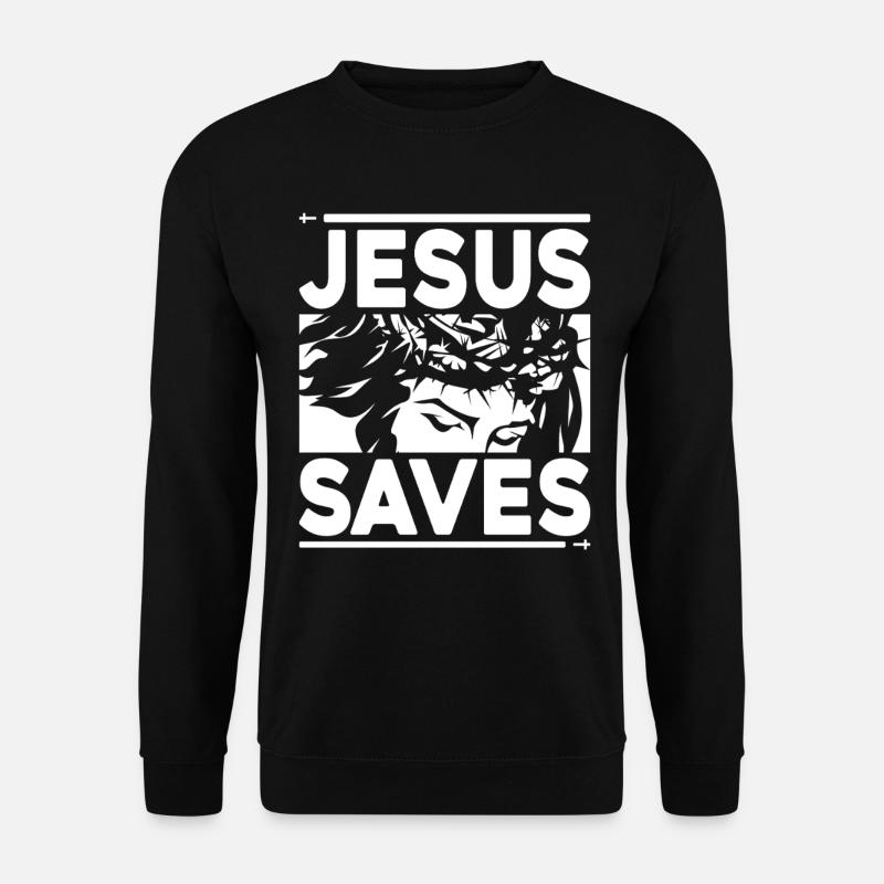 Jesus Saves - Unisex Sweatshirt - black