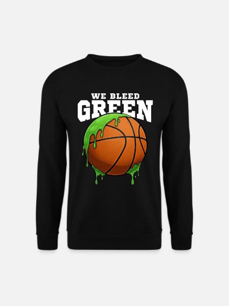 WE BLEED GREEN - BASKETBALL - Unisex Sweatshirt - black