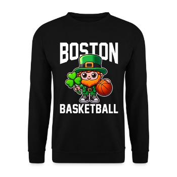 BOSTON BASKETBALL - BASKETBALL - Unisex Sweatshirt - black - Front - Alina (178cm) & Michal (187cm)